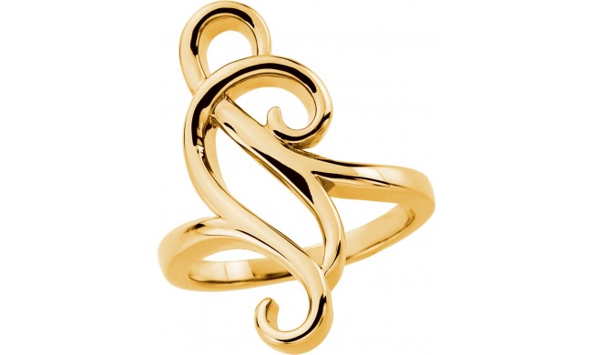 14K Yellow Freeform Ring
