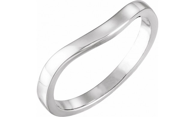 14K White Band #1