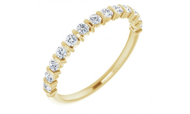 14K Yellow 3/8 CTW Diamond Anniversary Band