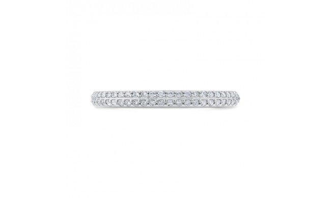 Shah Luxury 14K White Gold Diamond Wedding Band