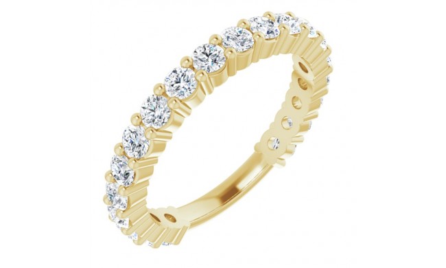 14K Yellow 1 1/5 CTW Diamond Anniversary Band