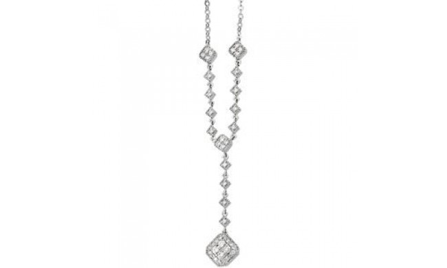 14K White 1/3 CTW Diamond Y 18Necklace