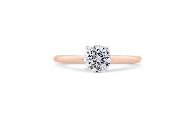 Shah Luxury 14K Two-Tone Gold Diamond Engagement Ring (Semi-Mount)