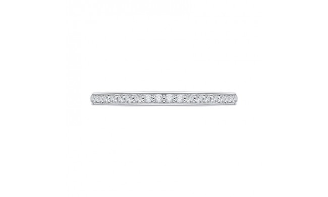 Shah Luxury Round Diamond Half-Eternity Wedding Band In 14K White Gold