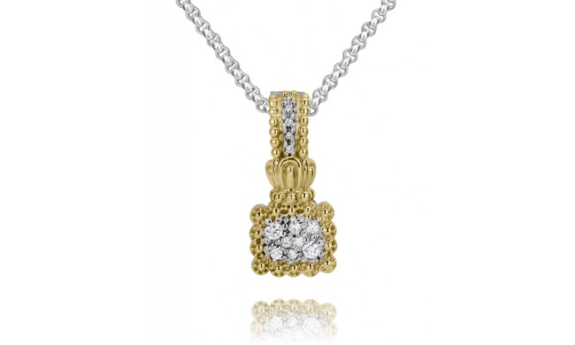 Vahan 14k Gold & Sterling Silver Diamond Pendant