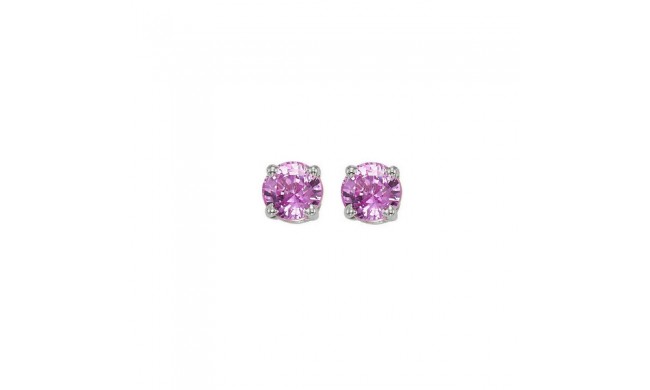 Gems One 14Kt White Gold Pink Sapphire (7/8 Ctw) Earring