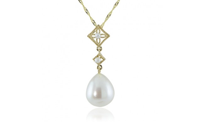 Imperial Pearl 14K Yellow Gold Freshwater Pearl Necklace