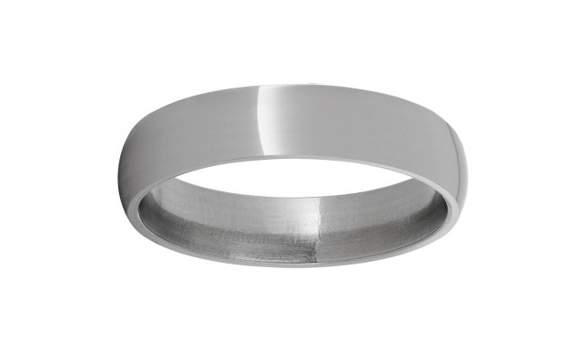 Titanium Domed Band with a Polish Finish