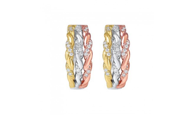 Gems One 10Kt White Yellow Rose Gold Diamond (1/6Ctw) Earring