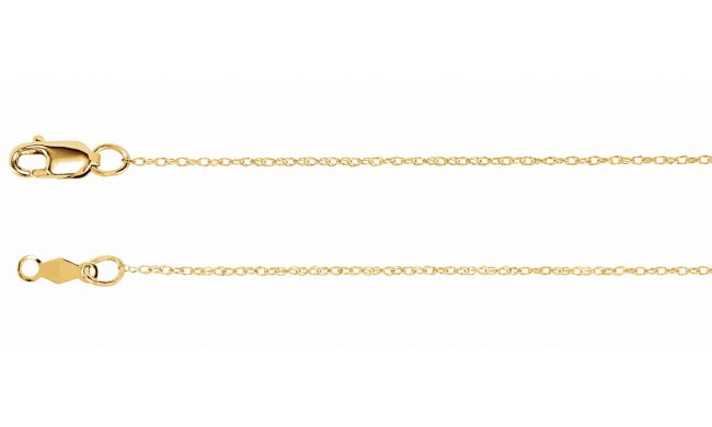 14K Yellow .75 mm Rope 7 Chain