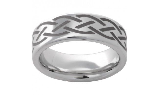 Serinium Pipe Cut Band with Braid Laser Engraving