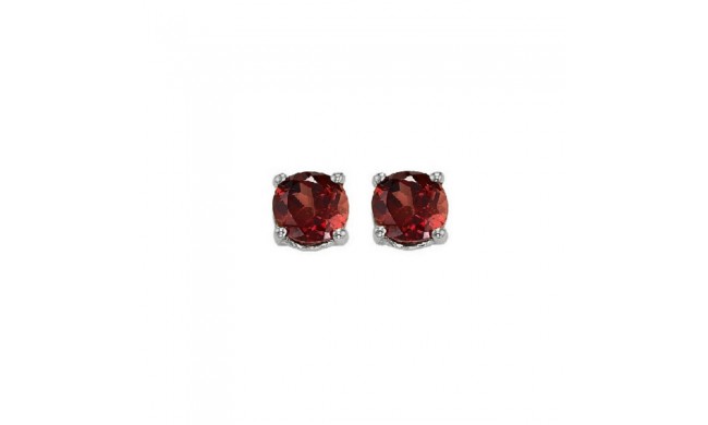 Gems One 14Kt White Gold Garnet (1 Ctw) Earring