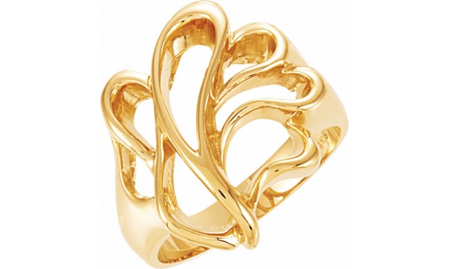 14K Yellow Freeform Ring