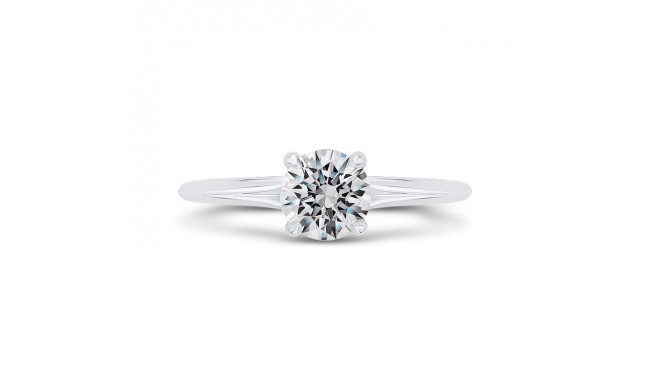 Shah Luxury 14K White Gold Diamond Engagement Ring (Semi-Mount)