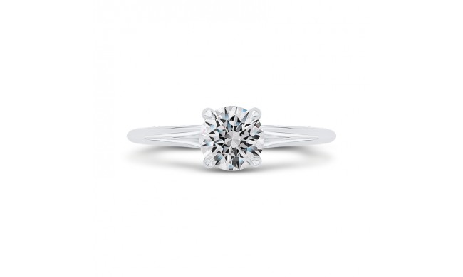 Shah Luxury 14K White Gold Diamond Engagement Ring (Semi-Mount)