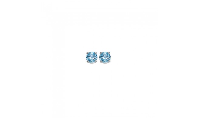 Gems One 14Kt White Gold Blue Topaz (1/4 Ctw) Earring