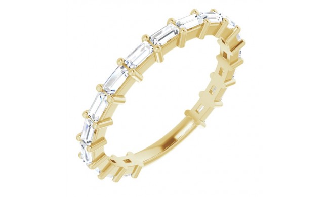 14K Yellow 5/8 CTW Diamond Anniversary Band