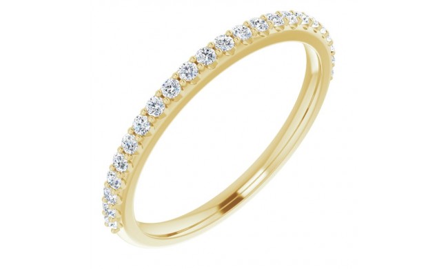 14K Yellow 1/5 CTW Diamond Anniversary Band