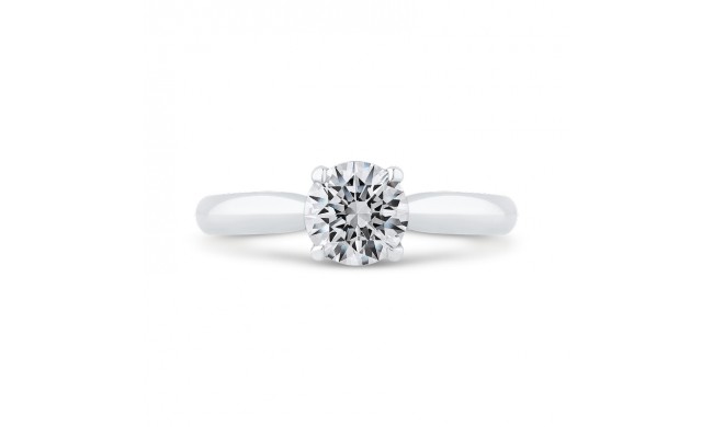 Shah Luxury 14K White Gold Diamond Engagement Ring (Semi-Mount)