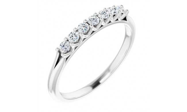 14K White 1/5 CTW Diamond Anniversary Band