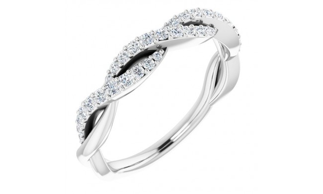 14K White 1/4 CTW Diamond Anniversary Band