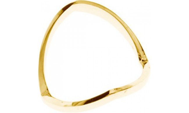 14K Yellow V Ring