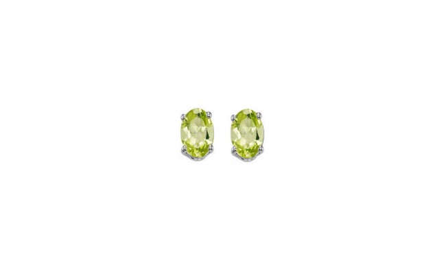 Gems One 14Kt White Gold Peridot (1/2 Ctw) Earring