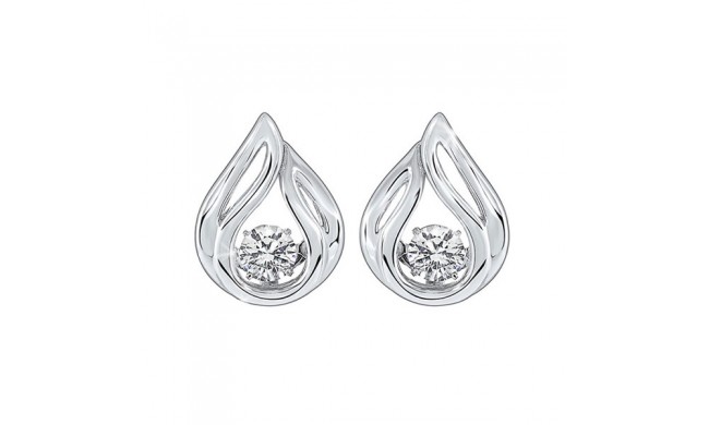 Gems One Silver Cubic Zirconia Earring
