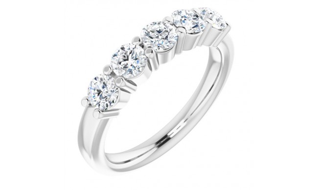 14K White 1/3 CTW Diamond Anniversary Band