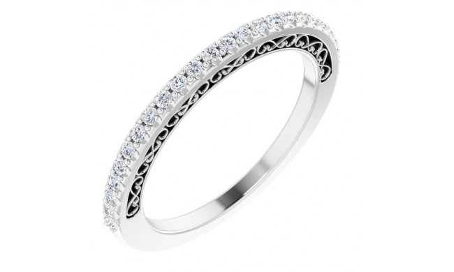 14K White 1/5 CTW Diamond Anniversary Band