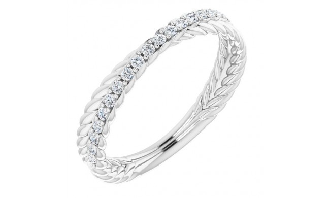 14K White 1/5 CTW Diamond Anniversary Band