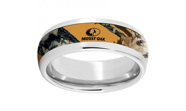 Serinium Domed Band with Mossy Oak Blaze Inlay