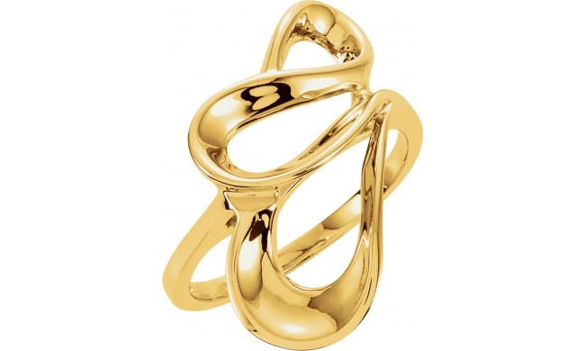 14K Yellow Freeform Ring