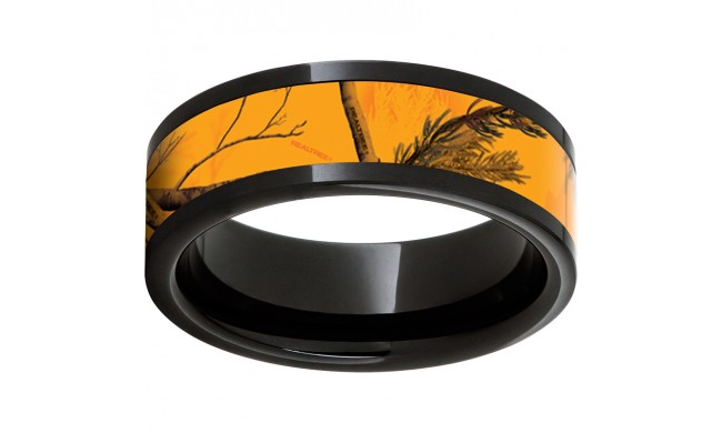 Black Diamond Ceramic Pipe Cut Band with Realtree AP Blaze Inlay