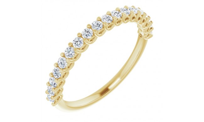 14K Yellow 1/3 CTW Diamond Anniversary Band