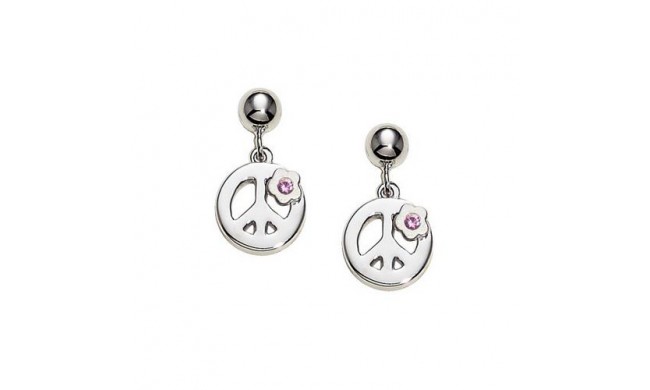 Sterling Silver Sapphire Peace earrings