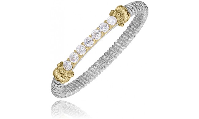 Vahan 14k Gold & Sterling Silver Cubic Zirconia Bracelet