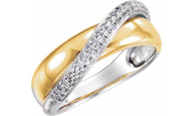14K Yellow & White  1/5 CTW Diamond Ring