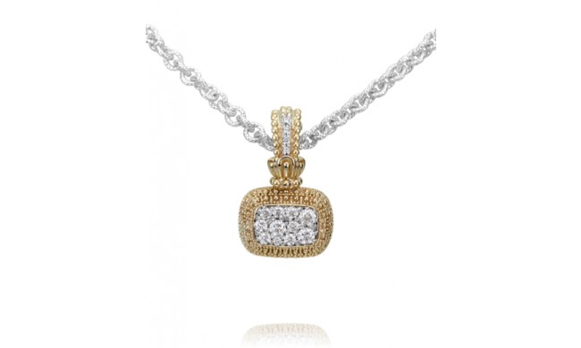 Vahan 14k Gold & Sterling Silver Diamond Pendant