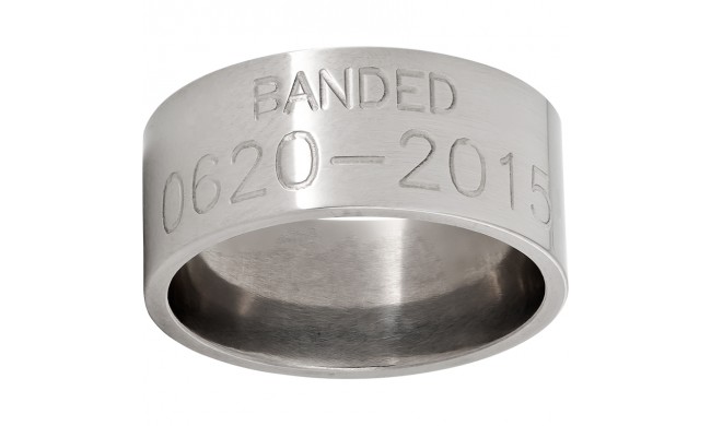 Duck Band Titanium Engraved Band