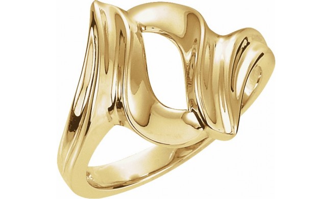 14K Yellow Freeform Remount Ring