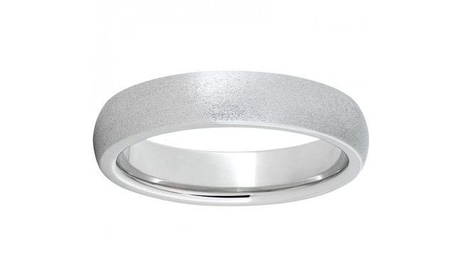 Serinium Domed Band with Stone Finish