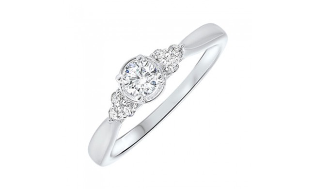 Gems One 14Kt White Gold Diamond(1/3Ctw) Ring