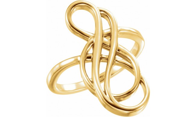 14K Yellow Freeform Ring