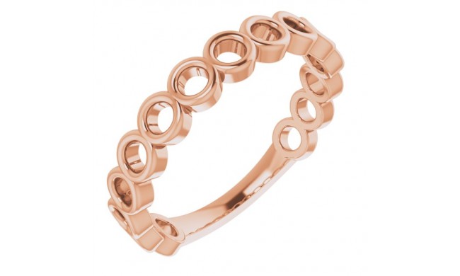 14K Rose Stackable Ring