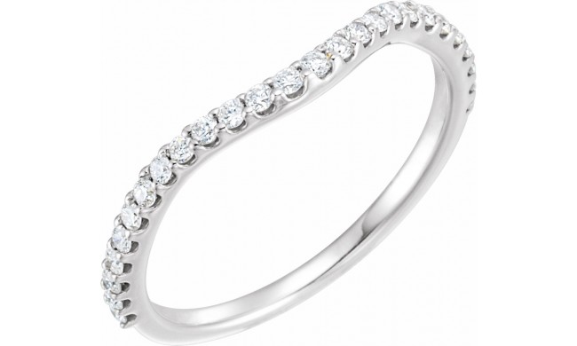 14K White 1/5 CTW Diamond Matching Band