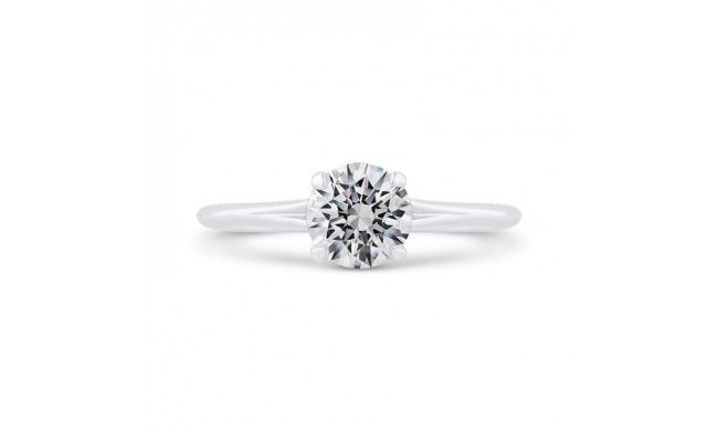 Shah Luxury 14K White Gold Solitaire Engagement Ring (Semi-Mount)