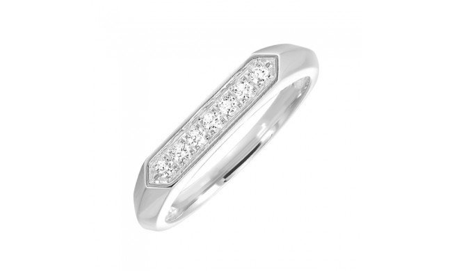 Gems One 10Kt White Gold Diamond (1/8Ctw) Ring