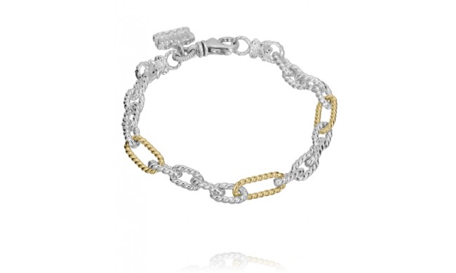 Vahan 14k Gold & Sterling Silver Chain Bracelet