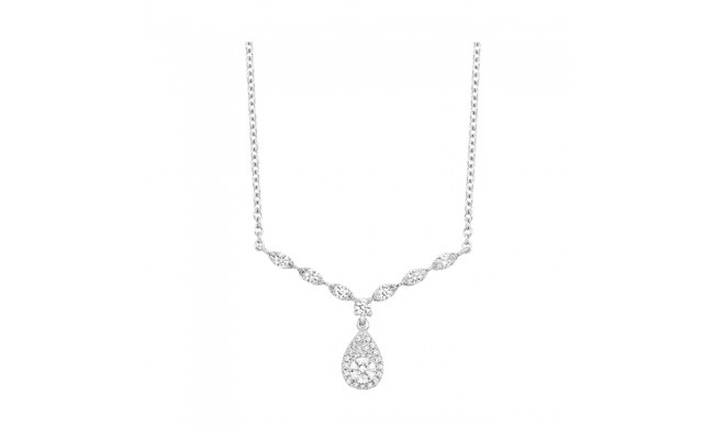 Gems One 14Kt White Gold Diamond (5/8Ctw) Necklace